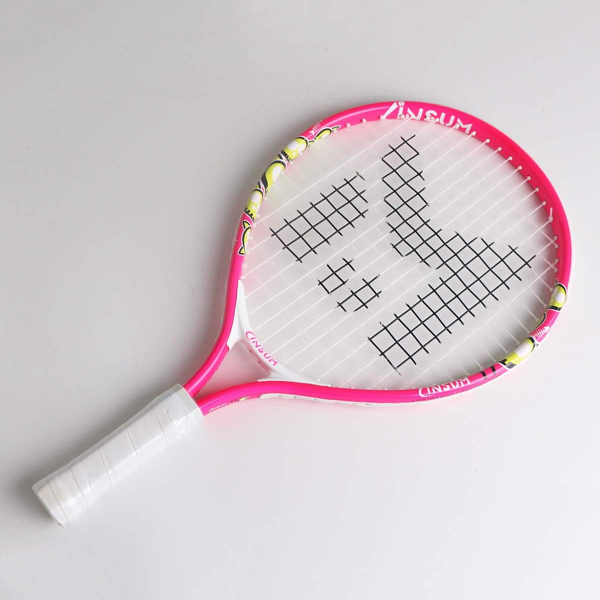 insum Kids Tennis Racket Starter Kit for Kids with Shoulder Strap Bag Mini Tennis Racket Toddler Tennis Raquet 17 Inch for Age 4 and Under : Sports & Outdoors