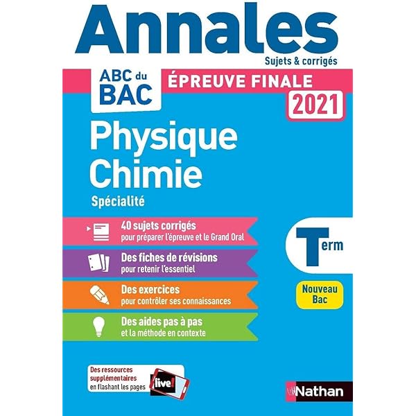 Annales Bac 2021 Physique Chimie Term Corrige Annales Abc Bac Finale C French Edition Marteau Bazouni Karine 9782091575346 Amazon Com Books
