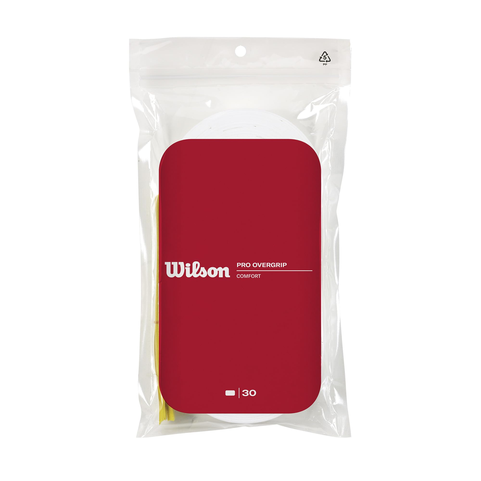 WILSON Pro Overgrip (paquete de 30), blanco