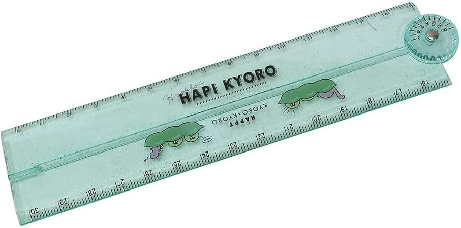Amazon Co Jp ものさし Hapi Kyoro 分度器付き 30cm 折りたたみ定規 Hyokkori おもちゃ