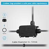 AVARTEK 20pk M20 20mm IP68 Waterproof Nylon Cable Glands 6-12mm Black view 8