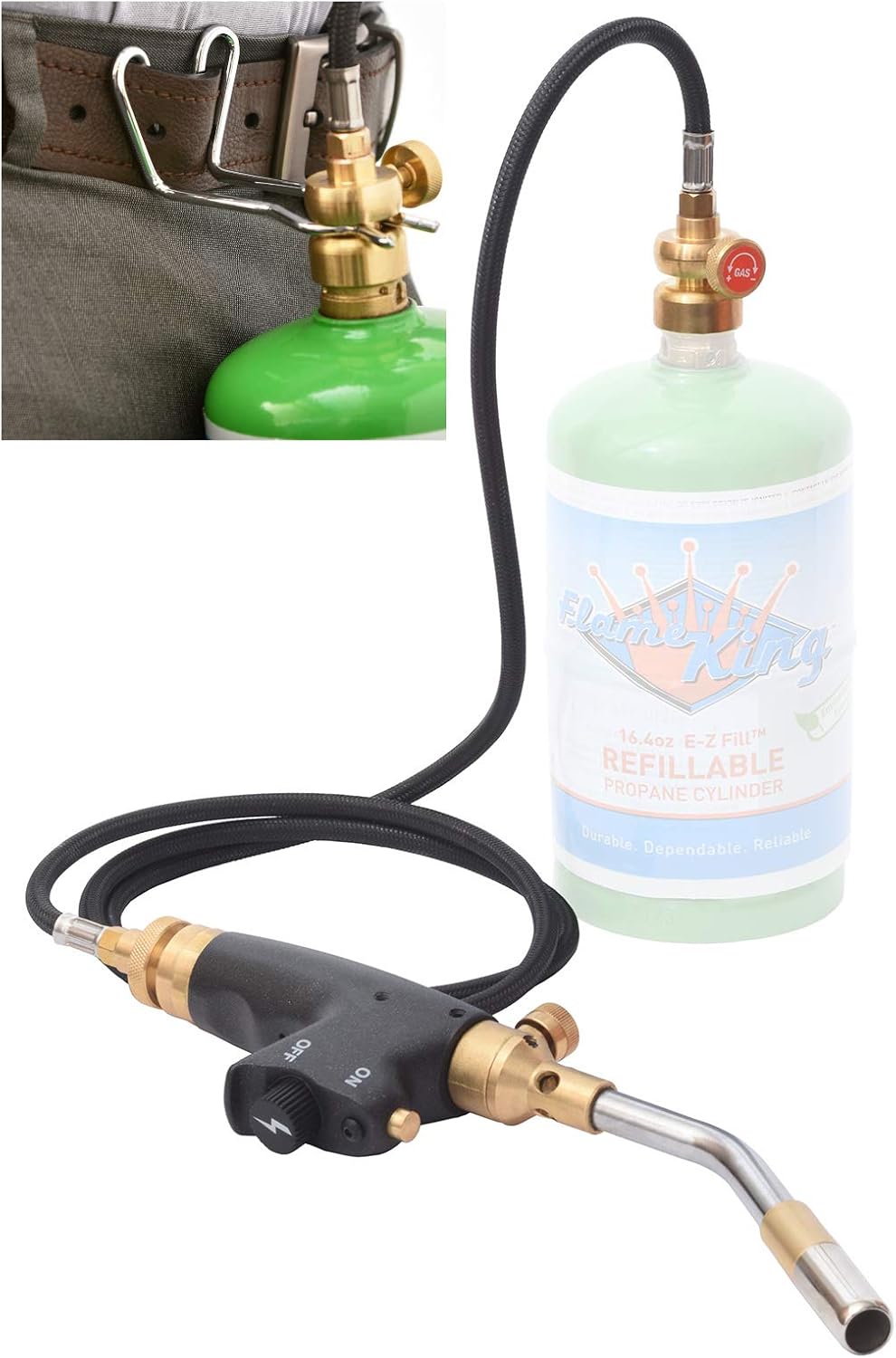 Flame King High Intensity MAX Heat Propane Gas Blow Torch