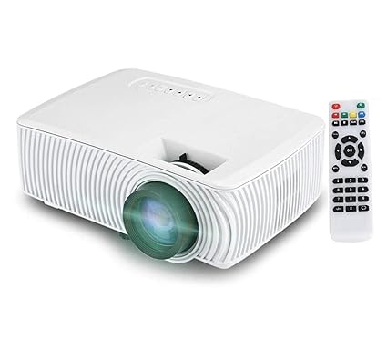 Balliatic HD LED Projector 720P, 1080P, 2000 Lumens Portable Movie Projector with 50,000 Hrs LED Lamp Life, with Inbuilt Speaker for Business, Projects, Office & Education