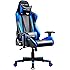 GTRACING ゲーミングチェア オフィスチェア デスクチェア ゲーム用チェア リクライニング パソコンチェア ハイバック ヘッドレスト [ 非再生高品質ウレタン採用 ] 腰痛対策 ランバーサポート ひじ掛け付き PUレザー ブルー 1年無償部品交換保証 [日本企画 ] (GT002)