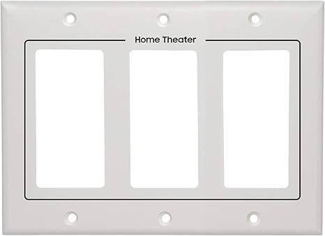 Amazon.com: Cmple - 3-Gang Decora Wall Plate Standard Size ...