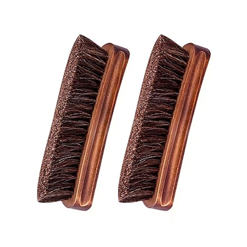 Shoe Brush Ky Tech 2pcs Premium Horsehair Shoe Brush Shoe Shine