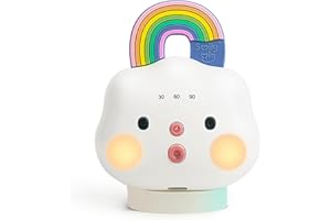 Smily Mia Portable Sound Machine for Babies |White Noise Machine Baby| Sleep Soother |14 Soothing Sounds | Shush | Travel | Registry Gift | Baby Shower | New Born Essentials, Attach to Stroller/Crib