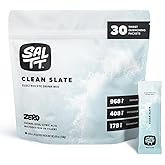 SALTT Electrolytes Powder Unflavored Drink Mix - Clean Slate - 30 Hydration Packets - Magnesium, Potassium, Sodium, Trace Minerals - Zero Sugar & Gluten Free - Travel Essentials