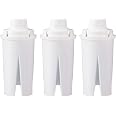 Amazon Basics Replacement Water Filters for Water Pitchers, Compatible with Brita - 3-Pack