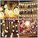16ft Christmas String Lights Christmas Lights Decorations Snowman 30 LED Lights Battery Operated Indoor Outdoor Christmas Decor for Xmas Tree Lawn Patio Garden Home Wedding Party, Warm White