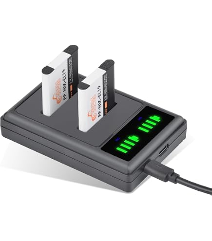 Amazon.com : LCD Micro USB Battery Charger for Nikon Coolpix S6600