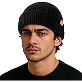 TOP-EX PolarWool™ 100% Merino Wool Fisherman Beanie Hat | Soft Single Layer Warm Short Sailor Trawler Cap for Men Women