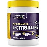 Healthy Origins - L-Citrulline (American-Made, Non-GMO, Gluten Free, Athletic Support), 10.6 Ounce