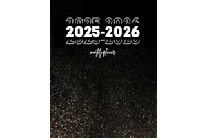 2025-2026 Monthly Planner: 2 Year Calendar Simple Agenda Large Print Organizer Black Aesthetic 24 Months (Jan 2025-Dec 2026)