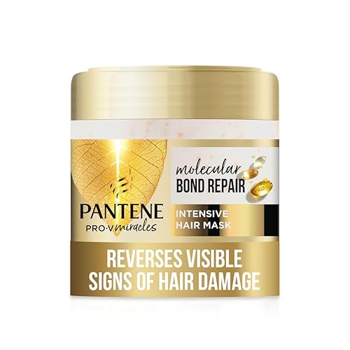 Pantene Molecular Bond Repair Intensive Hair Mask with Biotin 300ml. Pro-V Concentrated Formula for Extremely Dry Damaged Hair. Leaves Hair Visibly Healthier, Strengthened and Regenerated