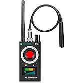 JMDHKK K18+ Hidden Camera Detector, Spy Camera Finder, Bug Detector, Magnetic Field Detector, Listening Device Detector – Privacy Protection Tool for Home, Office, Hotel, and Travel Security(Black)