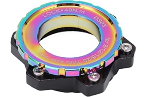 ZASCHMOY MEIJUN Centerlock to 6 Bolt Adapter - Aluminum Alloy Lockring for Thru Axle Hub - Durable Bike Accessory for Mountai