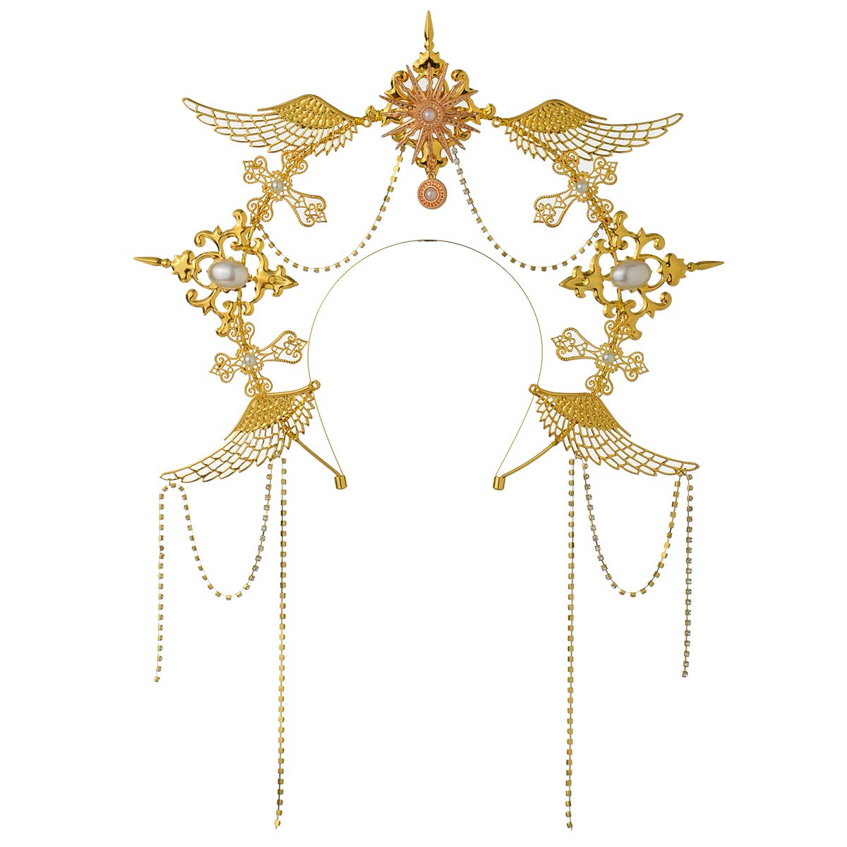 BLESSUME Halo Crown Mary Goddess Headband Women Halloween Costume Headpiece โ image 1