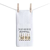 TSOTMO Champagne Kitchen Towel Gift for Hostess (C, Champagne)