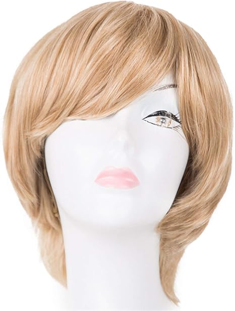 Amazon Co Jp ブロンド個前髪女性デーライフ傾斜式合成耐熱ヘアピース女性男性サロンパーティーイベントヘアーシルキー ソフト10インチ Color P27 613 ホーム キッチン