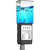 WOVAZUS Auto-Mouthwash Dispenser for Bathroom - 700mL Rechargeable Wall-Mounted with 2 Magnetic Cups, 3 Smart Levels, No-Drill Installation for Kids & Adults (12-Month Battery)