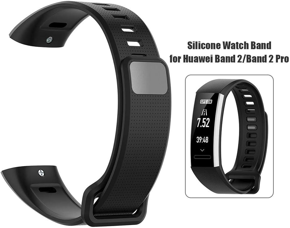 Cinturino in silicone per Huawei Band 2/Band 2 Pro/ERS-B19/ERS-B29 nero  Semplici Cancelleria e prodotti per ufficio berjaya.edu.my