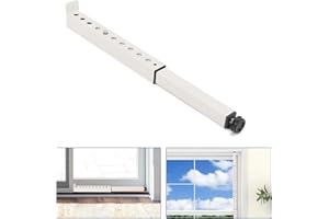 Adjustable Window Security Bar, Heavy Duty Sliding Window Security Lock for Window Safety, Patio Door, Apartment Vertical and