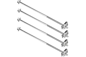 ARONOVA 304 Stainless Steel Battery Hold Down Bolt Compatible with Select Dodge Dakota,Durango,Ram 1500,Ram 2500,Ram 3500 Models(4 Pack)