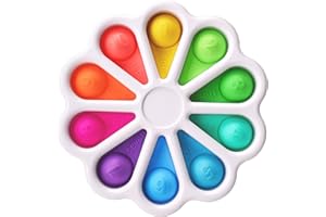 AFLUODN Pop Fidget Sensory Toys for Toddlers 1-3, Montessori Toys for 1 2 3 Year Old, Toddlers Push and Popping Bubbles Digits Number Learning Sensory Preschool Toy
