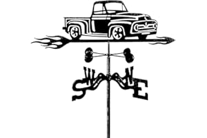 ANCNA-U Pickup Trucks Weather Vane Design Car Retro Orientation Indicator Stainless Steel wind vane Measuring Tool Weathercock with Anti-Rust Coating for Outdoor Roof Mount