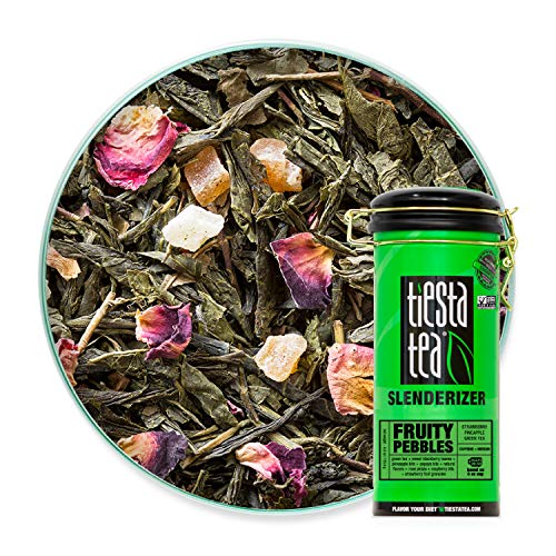 image for Tiesta Tea Fruity Pebbles, Strawberry Pineapple Green Tea, 4 Ounce Tin