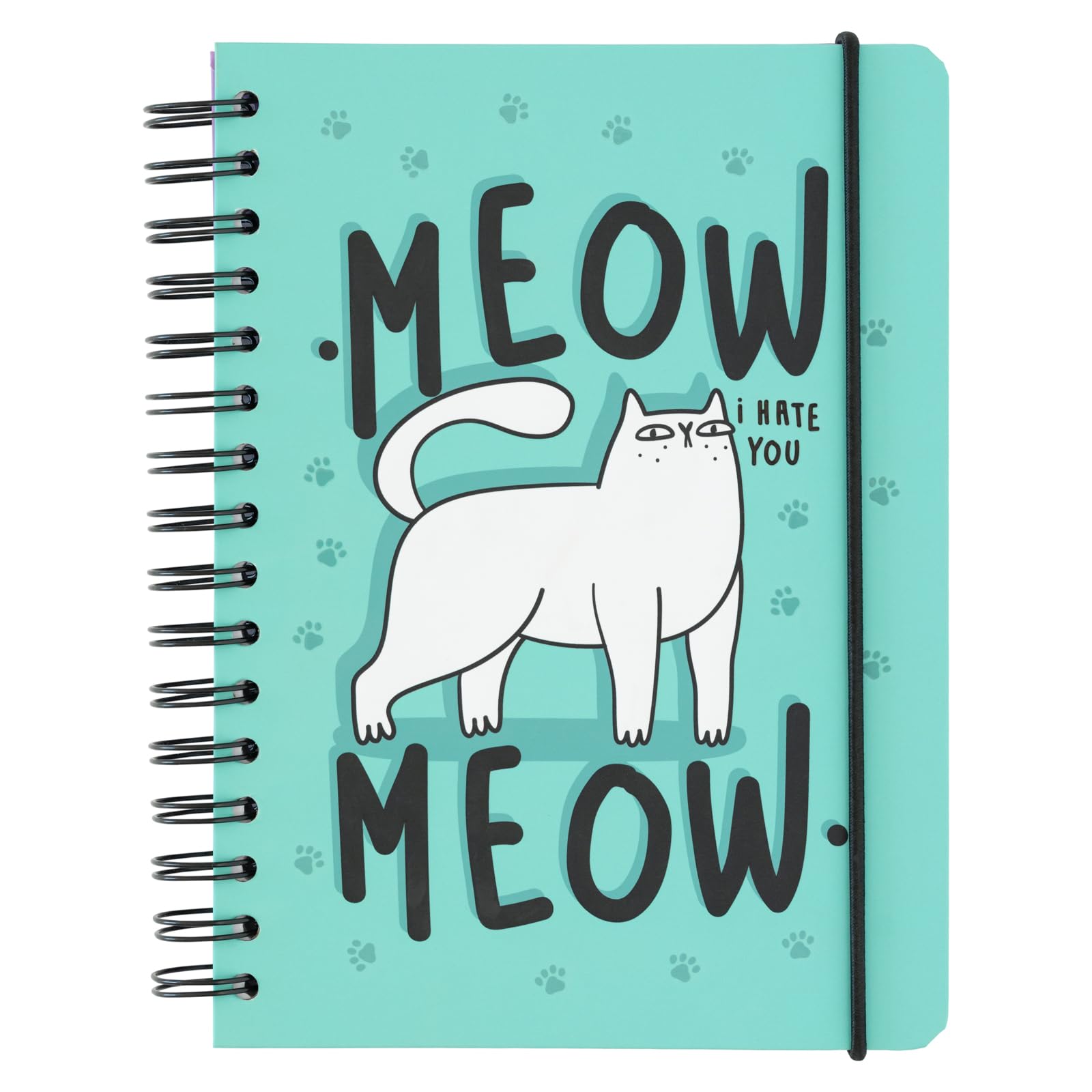 Grupo Erik A5 Notebook Hardback - Meow Meow Cat Stationery Supplies | Bullet Journal, Dotted Notebook A5 Sketchbook | Stationery Gifts Under 10 Pounds, Gifts For Cat Lovers — image 1