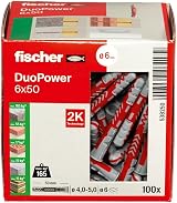 Fischer DuoPower 6 x 50 Universal Plug 100 pcs intelligent 2-Component view 2