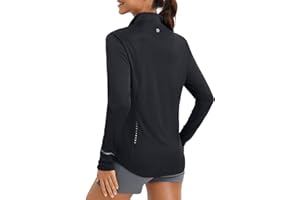 baleaf Women's Lightweight Running Jacket Sun Protection Athletic Full Zip Long Sleeve Shirts UPF 50+ Pockets Cycling