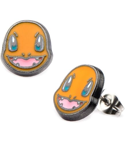Pokemon Fashion Jewelry Extended Enamel Character Stud 6-pair Earring Set: Clothing, Shoes & Jewelry