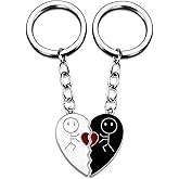 Ikacvb Valentines Day Gifts For Her Him Cute Couple Matching Keychains His And Hers Gifts Girlfriend Boyfriend Anniversary Engagement Gift Ideas Couples Birthday Christmas Wedding Stuff
