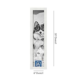 ArtToFrames 6x28 Inch White Picture Frame, This