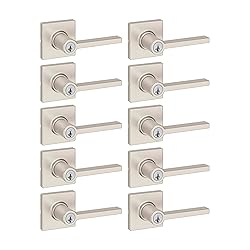 Kwikset Casey Entry Door Handle with Lock and