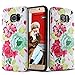 Galaxy S7 Edge Case,Casetely Slim Two-Piece Protective 3D Painted with Tactile impression Case Cover for Samsung Galaxy S7 Edge - Flowers