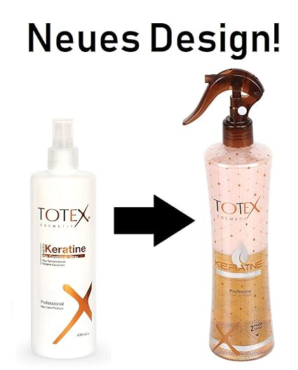 TOTEX 2 Phasenspray Keratin 400ml Spray Conditioner Leave-in Conditioning Spray (1 Stück)