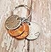 7 Years and Counting 7th Anniversary Key Chain Lucky 2011 Pennies and Nickel