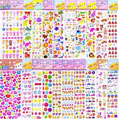 Kids Puffy Stickers for Toddlers MoCeYa Stickers for Kids 1200 pcs