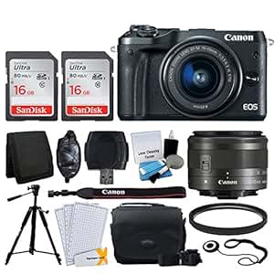 Amazon.com : Canon EOS M6 Mirrorless Digital Camera + EF-M