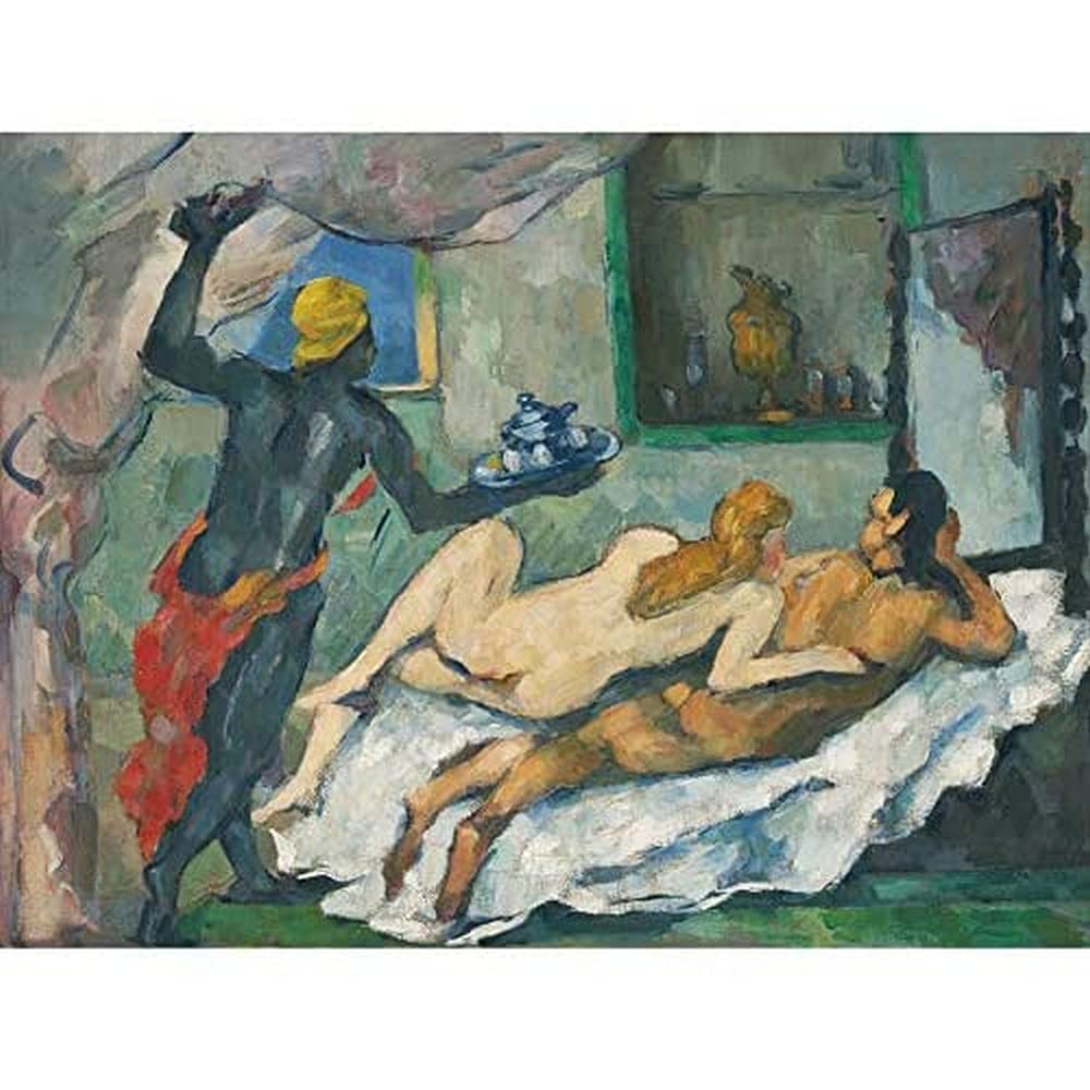 Paul Cezanne Lapres Midi A Naples Afternoon In Naples Art Print Canvas Premium Wall Decor Poster Mural