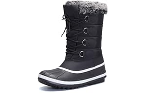 mysoft Women's Waterproof Winter Boots, Warm Insulated Snow Boots for Outdoor