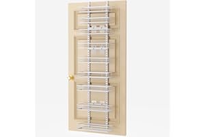 masadi 9-Tier Over The Door Organizer Storage, Pantry Door Organizer, Hanging Shelf Behind Back Door Black Bathroom Closet Organization, Laundry Bedroom Room Rack Home & Kitchen Essentials
