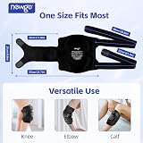 NEWGO Knee Ice Pack Wrap - Full Coverage, 3 Straps, Gel Cold/Hot Therapy view 5