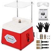 SRORA Stained Glass Grinder, 4200 RPM 65W Mini Wet Grinding Machine, 110V Corded Tool with 5/8-Inch and 1-Inch Diamond Grinder Bits, Splash Shield for Glass Art and DIY Crafts
