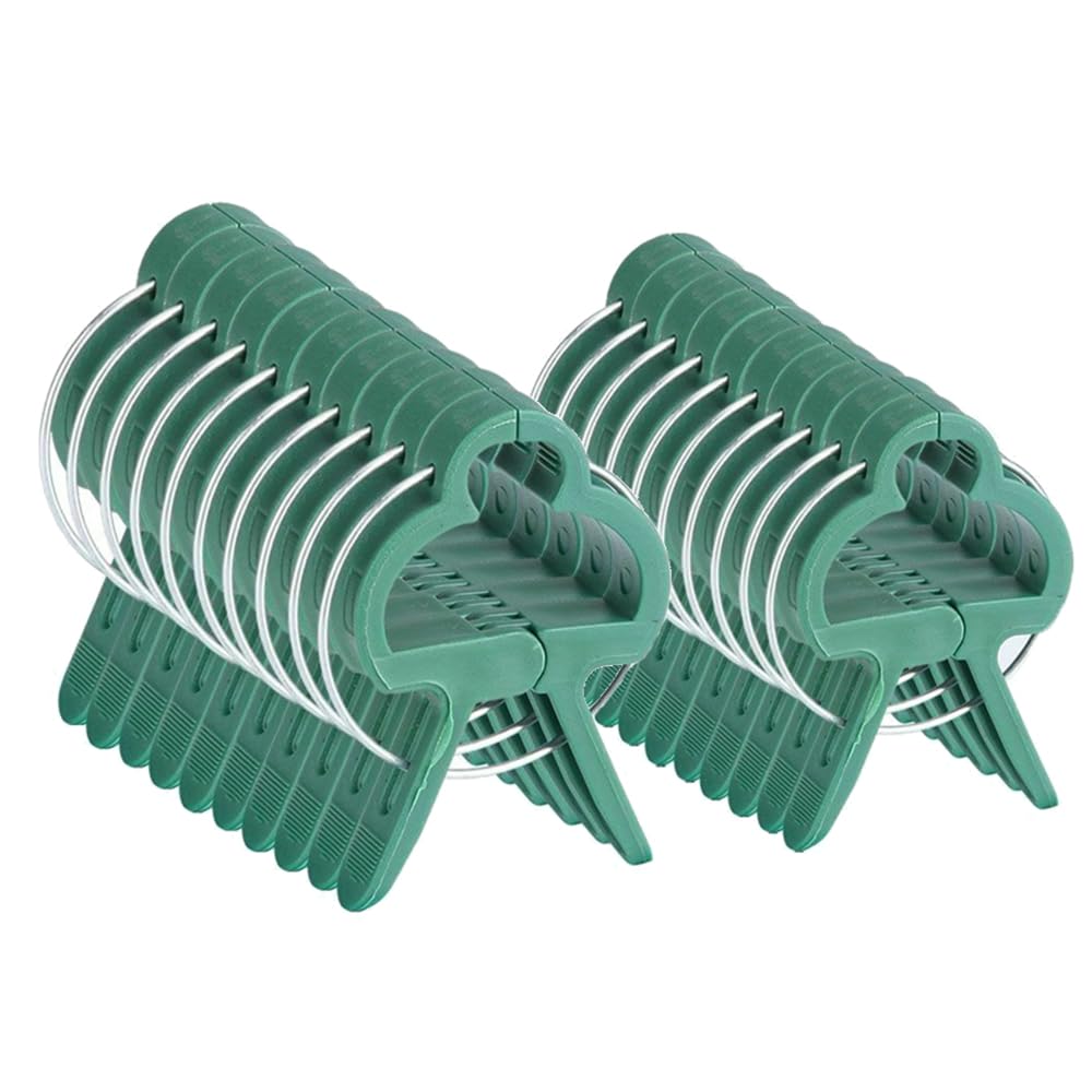 Bestgle 40pcs Garden Plant Support Clips, Adjustable Gripper Clips for Vines, Tomatoes, Vegetables & Climbing Plants, Small & Large Sizes