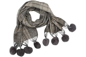 RARITYUS Teens Cashmere Winter Scarf Plaid Shawl Wrap Soft Warm Scarves for Boys Girls
